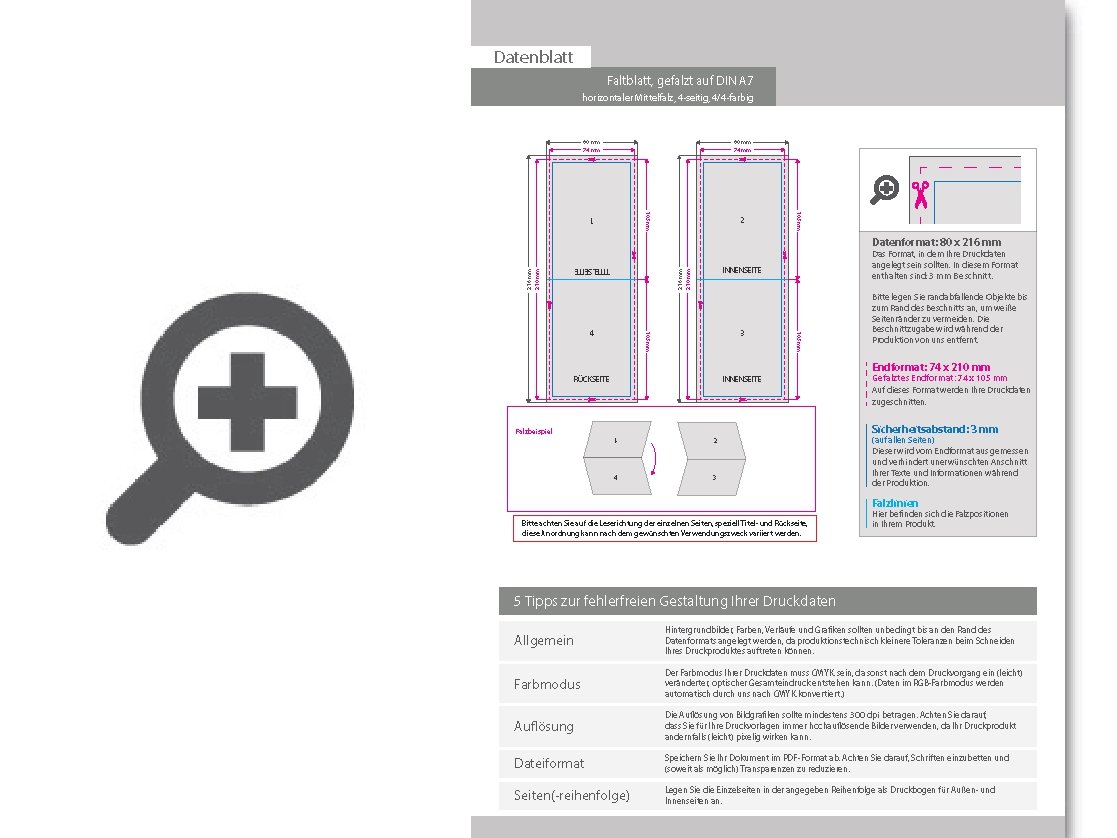 Product Bild faltblatt__gefalzt_auf_din_a7__horizontaler_mittelfalz__4-seitig