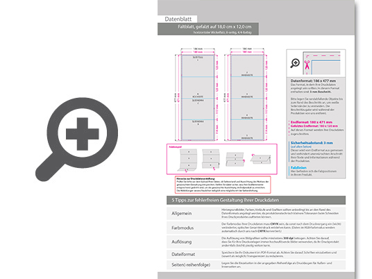 Product Bild faltblatt__gefalzt_auf_18_0_cm_x_12_0_cm__horizontaler_wickelfalz__8-seitig