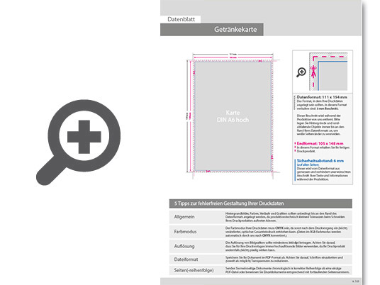Product Bild getr__nkekarte_din_a6_(10_5_cm_x_14_8_cm)__einseitig_bedruckt
