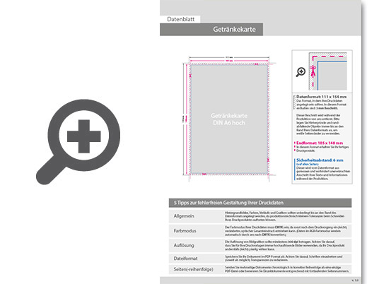 Product Bild getr__nkekarte_mit_2-fach_drahtheftung__endformat_din_a6__32-seitig