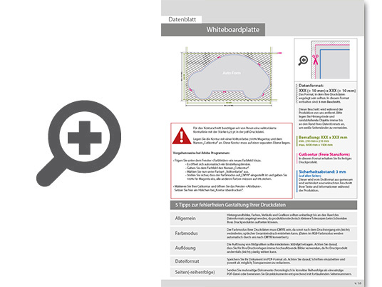 Product Bild whiteboardplatte_in_auto-form_konturgefr__st_unbedruckt